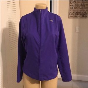 ADIDAS ClimaLite Purple ZIP Up Jacket